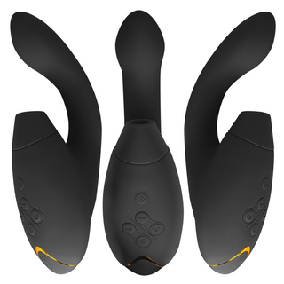 Womanizer duo 2 double plaisir Stimulateur Clitoridien et Point G : NOIR