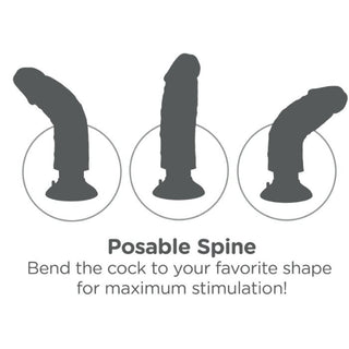 Gode vibrant | Dildo King Cock de 20 cm pour un plaisir réaliste !